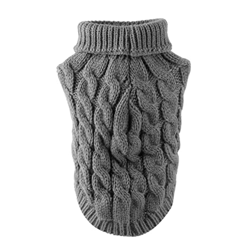 BUKBAG Katze Pullover Weste - Strickpullover mit Rollkragen und Hund | Warmer Winter-Strickwelpen-Haustiermantel, weicher Pullover, Kleidung, Katzenpullover, Weste für kleine Katzenhunde von BUKBAG