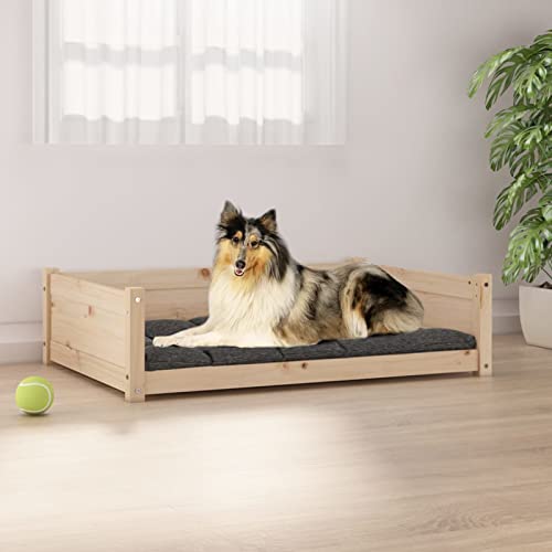 BULANED Hundebett, Hundesofa, Hunde Bett, Hundekissen, Dog Bed, Kuschelbett Katzen, Hunde Sofabett, Hunde Couch, 95,5x65,5x28 cm Massivholz Kiefer von BULANED