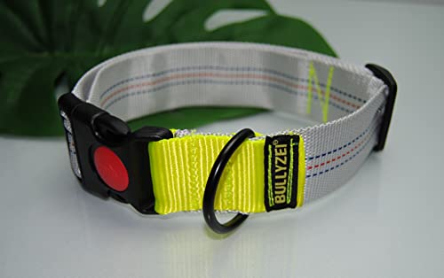 Halsband Feuerwehrschlauch/Neon - Klickverschluß Security-Lock von BULLYZEI