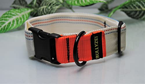 Halsband Feuerwehrschlauch Nylon-Orange Kunststoffverschluß DLRG von BULLYZEI