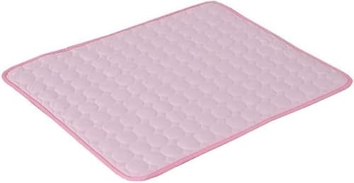 BUNGAA Hundebett, Kühlmatte, Hundematte, 1PCS Hund Matte Kühlung Sommer Pad Matte for Katze Decke Sofa Atmungs Haustier Hund Bett Sommer Waschbar (Color : Roze, Size : 50X40cm) von BUNGAA