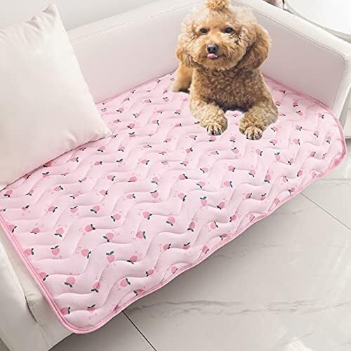 Hundebett, Kühlmatte, Hundematte, Hund Kühlmatte Sommer Pet Eis Seide Pad Breatbable Hund Katze Sitzkissen Haustier Schlafen Bett Zwinger for Kleine Mittlere große Hunde Katze ( Color : Blue Mat , Siz von BUNGAA