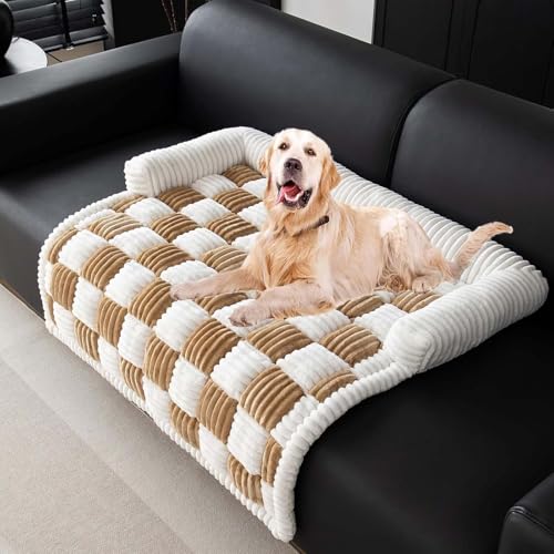 BUNQQF Hundebett, Anti Bewuchs Hundedecken, Hundesofa, Sofaschutz, Waschbar und rutschfest Hundekissen für Grosse Hunde von BUNQQF