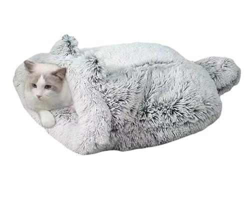 katzenschlafsack,katzensack Katzenbett-Höhlenschlafsack für Katzen und Hunde bis zu 7kg, Katzen Schlafsack, Katzen Schlafsack Höhle (G, Katze) von BUNQQF