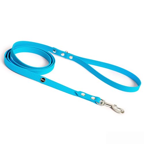 BURA Halsband Hund 180cm für Hunde Hundeleine Große Hunde, Leicht und Handlich, Verformt Sich Nicht, Langlebig, Wasserdicht, Nicht Allergen (hellblau01, S) von BURA