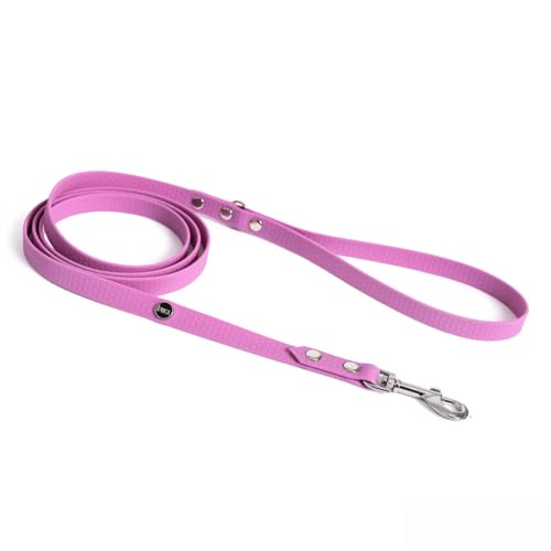 BURA Halsband Hund 180cm für Hunde Hundeleine Große Hunde, Leicht und Handlich, Verformt Sich Nicht, Langlebig, Wasserdicht, Nicht Allergen (lavenderose, S) von BURA