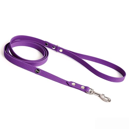 BURA Halsband Hund 180cm für Hunde Hundeleine Große Hunde, Leicht und Handlich, Verformt Sich Nicht, Langlebig, Wasserdicht, Nicht Allergen (violett, M) von BURA