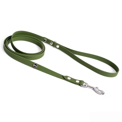 BURA Halsband Hund 220cm für Hunde Hundeleine Große Hunde, Leicht und Handlich, Verformt Sich Nicht, Langlebig, Wasserdicht, Nicht Allergen (grün17, L) von BURA