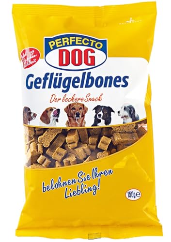 11x 150g Perfecto Dog Geflügelbones Leckerlis für Hunde Hundeleckerli Leckerli 1650g von BURI