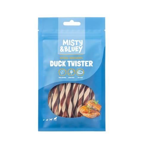 20x 70g Duck Twister Ente Leckerlis für Hunde Snack Hund 100% natürlich getreidefrei von BURI