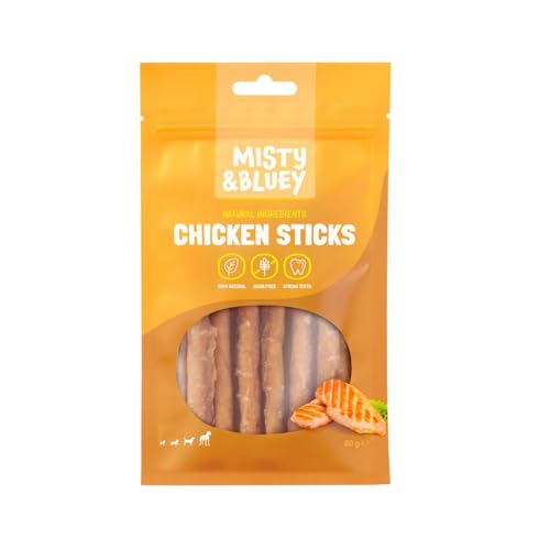 22x 60g Chicken Sticks Leckerlis für Hunde Kaustangen Snack Hund Geflügel 1,32kg von BURI