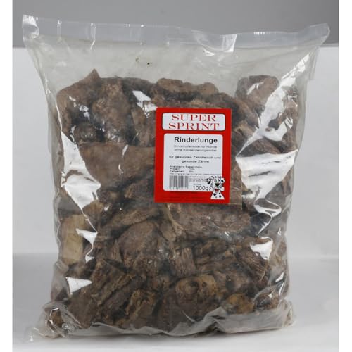 6X 1kg Super Sprint Rinderlunge Leckerlis für Hunde Rind Hundefutter Futter Hund 6kg von BURI