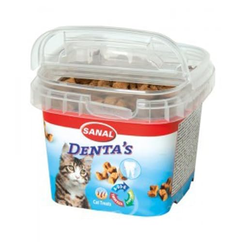 6X 75g SANAL Cat Dentas Snack Katze Leckerli Leckerlis für Katzen gesunde Zähne 450g von BURI