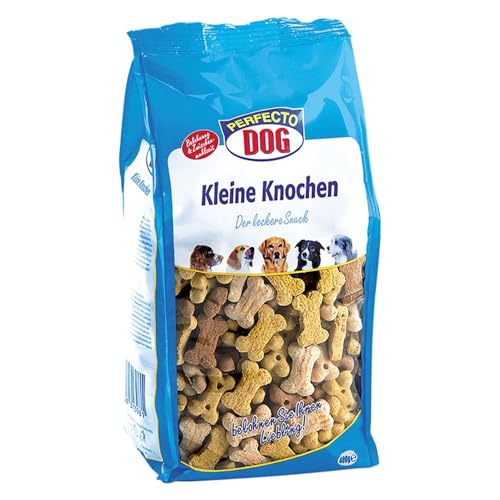 7X 400g Perfecto Dog Kleine Knochen Trockenfutter für Hunde Futter Leckerlis Hund von BURI