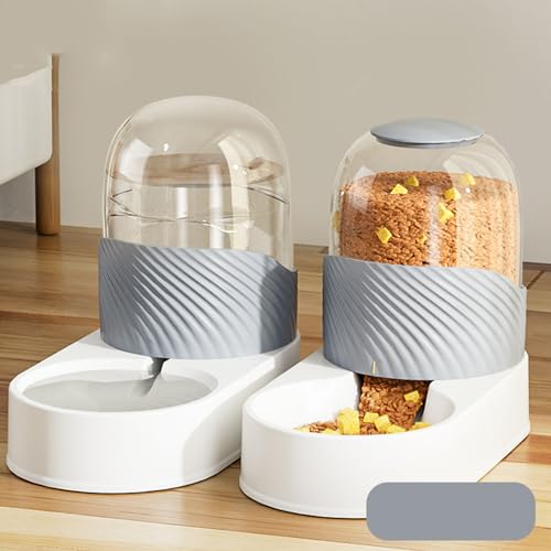 BURLOE Automatischer Katzenfutterspender Und Wasserspender Set, Futterspender Für Kleine Mittlere Haustiere Futter Oder Hunde Katzen Automatisches,4 von BURLOE