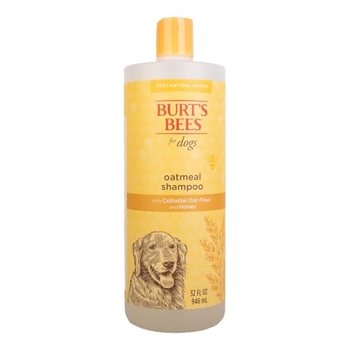 Burt's Bees Natürliches Hafermehl-Shampoo für Hunde mit kolloidalem Hafermehl und Honig, Haferflocken-Shampoo, tierversuchsfrei, sulfat- und parabenfrei, pH-ausgewogen für Hunde, hergestellt in den USA, 900 ml von BURT'S BEES FOR PETS