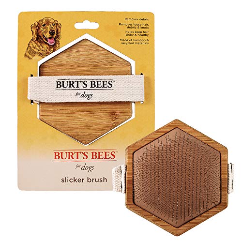 Burt's Bees for Dogs Doppelseitige Hundebürste mit Nadel und Hanfborsten von BURT'S BEES FOR PETS