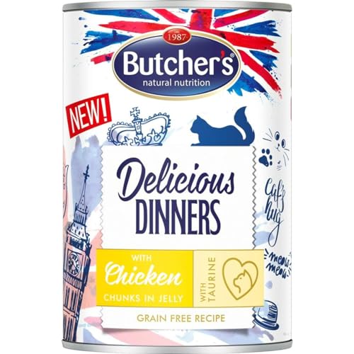 Butcher's Delicious Dinners Katzenfutter Huhn 400 g von BUTCHER'S