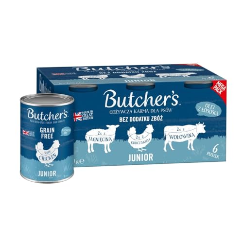 Butcher's Original Junior Mega Pack Mix Huhn 6 x 400 g von BUTCHER'S