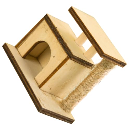 BUTIFULSIC Mikroszenenmodell Katzenkratzturm Katzenkuchendeckel Kratzhaus Für Katzen Kratzbaum Für Kätzchen Puppenhaus-katzenmöbel Kratzspielzeug Für Katzen Zylinder Europäischer Stil Holz von BUTIFULSIC