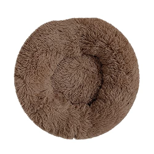 BUUNHI Hundebett Haustier-Hundebett für Hunde, Korb, Haustierprodukte, Kissen, Katzenbett, Katzenmatte, Tiere, Schlafsofa Hundematte (Color : Dark Coffee, Size : 90cm) von BUUNHI