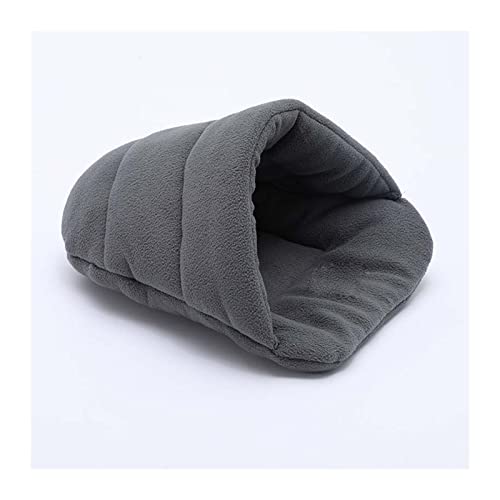 BUUNHI Hundebett Hundematte Meerschweinchenkissen Tierbedarf Welpenbett Polarfleecestreu Katzenschlafunterlage Hundematte (Color : Gray, Size : XS 28x38 cm) von BUUNHI