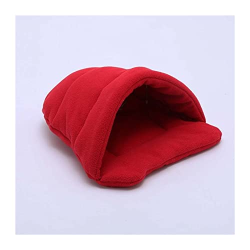 BUUNHI Hundebett Hundematte Meerschweinchenkissen Tierbedarf Welpenbett Polarfleecestreu Katzenschlafunterlage Hundematte (Color : Red, Size : L 58x68 cm) von BUUNHI