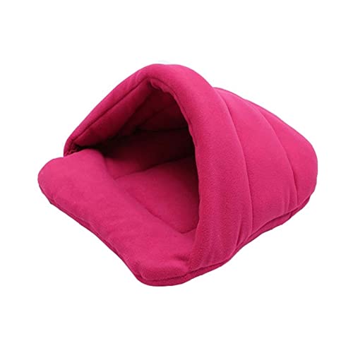 BUUNHI Hundebett Hundematte Meerschweinchenkissen Tierbedarf Welpenbett Polarfleecestreu Katzenschlafunterlage Hundematte (Color : Rose, Size : S 38x48 cm) von BUUNHI