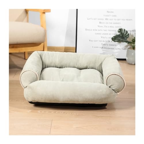 BUUNHI Hundebett Luxuriöses großes Hundeschlafsofa Hundebett Hundehütte Katzenmatten Schlafhütte für kleine und große Hunde Hundematte (Color : Light Green, Size : 4XL) von BUUNHI