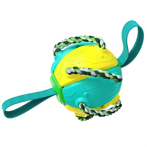 BUUNHI Kauspielzeug für Hunde Fliegende Untertasse, Hundespielzeug, lustiges Kauspielzeug, Spiel, Fliegende Scheiben, Welpenteller, Spielzeug, Training Haustierspielzeug (Color : Yellow) von BUUNHI