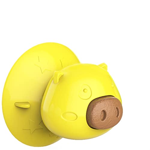 BUUNHI Kauspielzeug für Hunde Haustier Hund Spielzeug interaktive Leckbälle Haustier Hund Katze Welpen Kauspielzeug Ball Zähne Kauspielzeug Haustierspielzeug (Color : Yellow) von BUUNHI