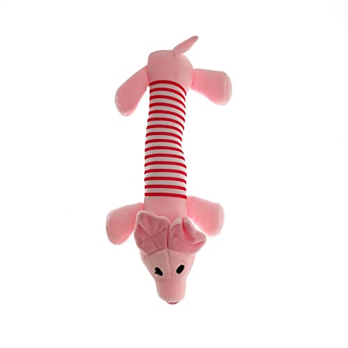 BUUNHI Kauspielzeug für Hunde Haustier Katze Hund Spielzeug Octopus BB Plüsch Rosa Kauen Quietschen Spielzeug Hunde Reinigung Zähne Spielzeug Haustierspielzeug (Color : Pig) von BUUNHI