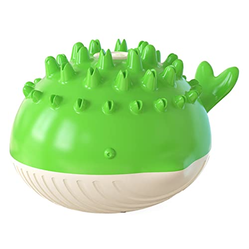 BUUNHI Kauspielzeug für Hunde Wasserspray-Hundespielzeug, lustiger Welpe, Sommer, Pool, Meer, schwimmender Schwimmball, Haustier, bissfest Haustierspielzeug (Color : Green) von BUUNHI