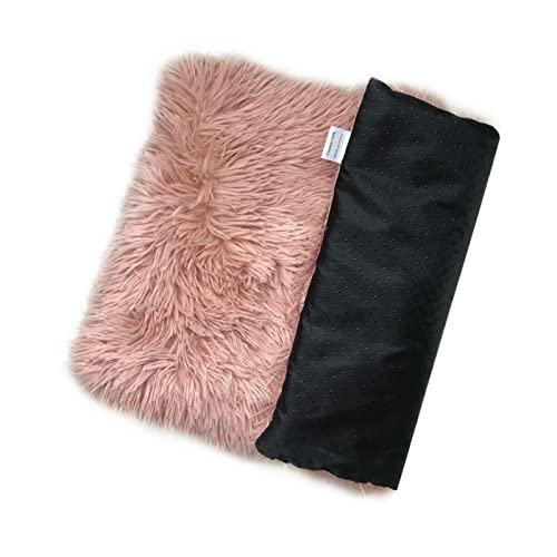 Hundebett Pet Bed Cat Mat Atmungsaktive beruhigende Hundeschlafbetten Geeignete Haustiere Sofamatratze Hundematte (Color : Pink, Size : M 40x60cm) von BUUNHI