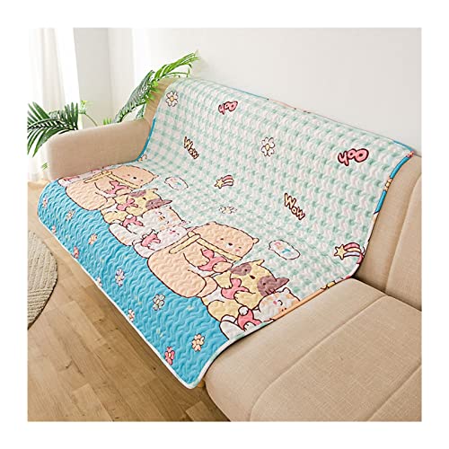 Hundebett Zwingerkisten Matte Katze Welpenkissen Wiederverwendbare waschbare Trainings-Pee-Pads Reise-Auto-Matten für Hunde Hundematte (Color : Cartoon Bears, Size : L - 90x90cm) von BUUNHI