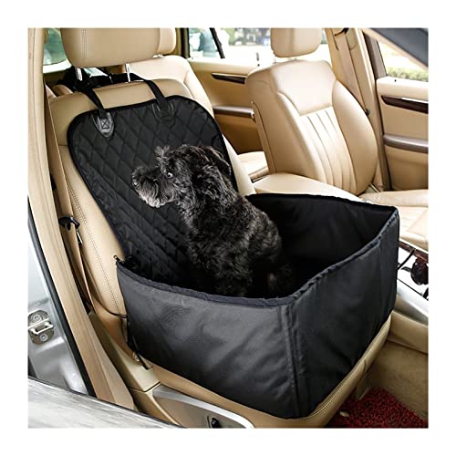 Hundedecke 2-in-1-Oxford-Hundetragetasche für den Autositz, Faltbare, hängende Matratze für Tragen von Hunden und Katzen Autositzbezüge (Color : A-Black) von BUUNHI