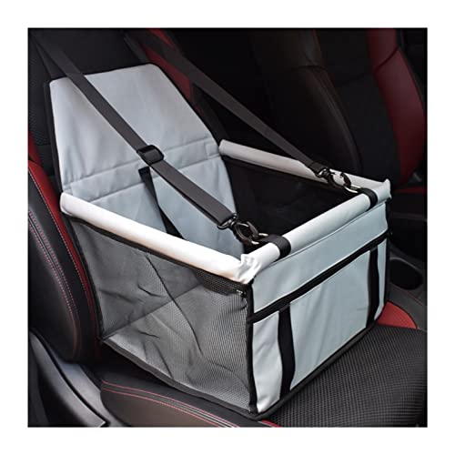 Hundedecke 2-in-1-Oxford-Hundetragetasche für den Autositz, Faltbare, hängende Matratze für Tragen von Hunden und Katzen Autositzbezüge (Color : B-Gray) von BUUNHI