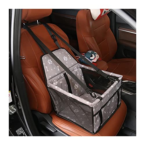 Hundedecke Autositzbezug für Hunde, Faltbare Hängematte, Haustier-Reisetasche, Transport von Katzen und Hunden Autositzbezüge (Color : Style1 Gray) von BUUNHI