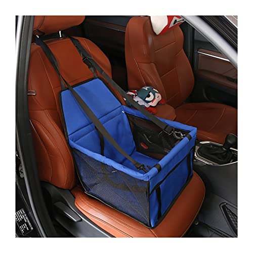 Hundedecke Autositzbezug für Hunde, Faltbare Hängematte, Haustier-Reisetasche, Transport von Katzen und Hunden Autositzbezüge (Color : Style2 Blue) von BUUNHI