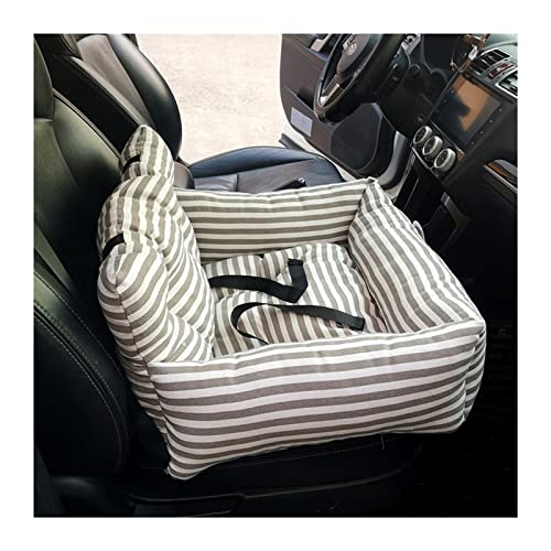 Hundedecke Hund Autositz Bett Reise Hund Autositz Auto Verwendung Haustier Auto Bettdecke Hundebett Autositzbezüge (Color : Type C-Gray Stripes) von BUUNHI