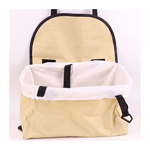 Hundedecke Hund Autositzbezug Faltbare Hängematte Pet Back Bag Carry Small Dog Transport Autositzbezüge (Color : Beige, Size : Without Zipper) von BUUNHI