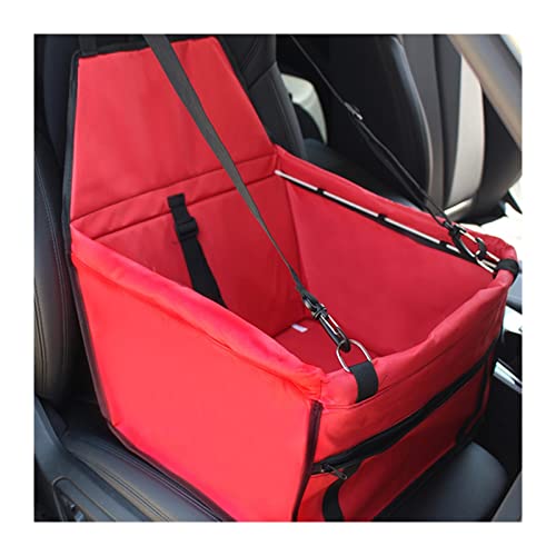 Hundedecke Oxford Pet Carrier Hund Autositzbezug Hängende Matratze für Tragen von Haustieren Autositzbezüge (Color : Red, Size : 40x40x25cm) von BUUNHI