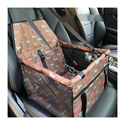 Hundedecke Pet Carrier Hundeautositzbezug Rückenhängemattenschutz Transportsitztasche Autositzbezüge (Color : C-Coffee Dog) von BUUNHI