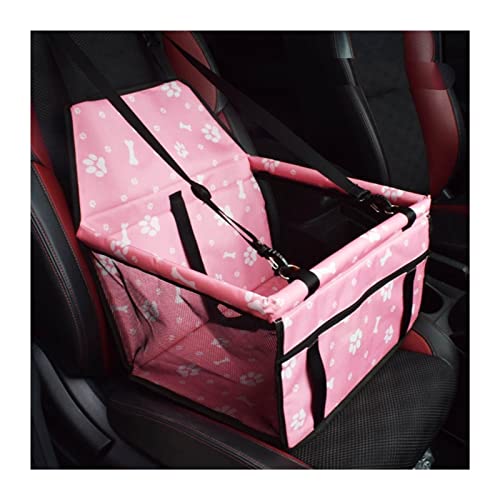 Hundedecke Pet Carrier Hundeautositzbezug Rückenhängemattenschutz Transportsitztasche Autositzbezüge (Color : C-Pink Bones) von BUUNHI