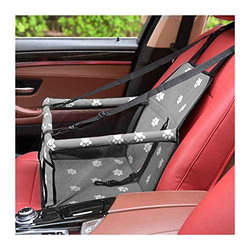 Hundedecke Pet Dog Carrier Autositzbezug Kissen Carry House Cat Puppy Bag Car Travel Folding Hammock Autositzbezüge (Color : Gray) von BUUNHI