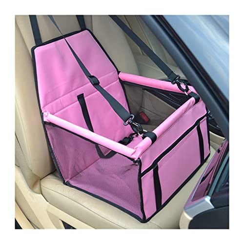 Hundedecke Travel Dog Autositzbezug Faltbare Hängematte Pet Bag Reisen mit Katzen und Hunden Autositzbezüge (Color : Pink, Size : 40x30x25cm) von BUUNHI