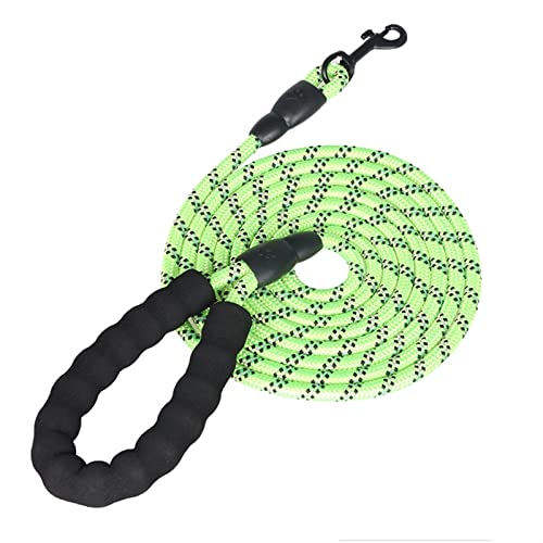 Hundeleine Kleiner großer Welpe Zwei Hundeleine Recall Training Long Lead Mountain Climbing Rope Verstellbare Führleine (Color : Light Green, Size : 1.0X150CM) von BUUNHI