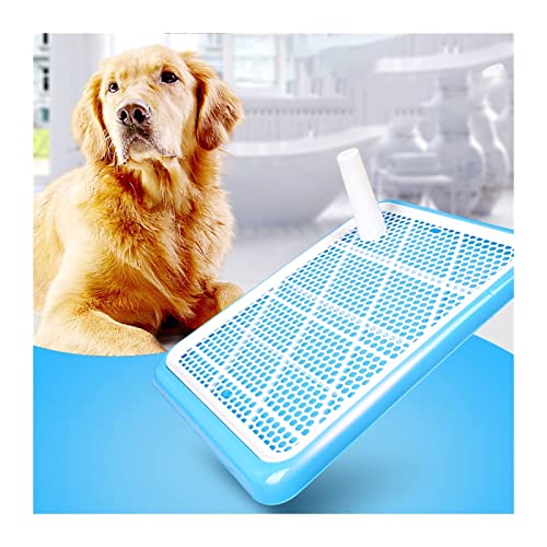 Hundetoilette 50x36 cm Tragbare Haustier Toilette Training Kunststoff Toilettenkissen Mit Säulentraining Töpfchen Hund Pad Fach Toilettenstraining Haustiermatte (Color : 1) von BUUNHI