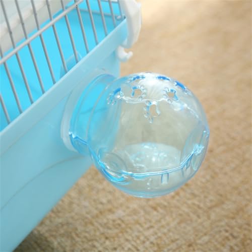 Hundetoilette Transparenter Hamster-Badezimmerbehälter, Sandkasten, Kunststoff-Sand-Trockentoilette mit Schaufel für die Haustierreinigung Haustiermatte von BUUNHI