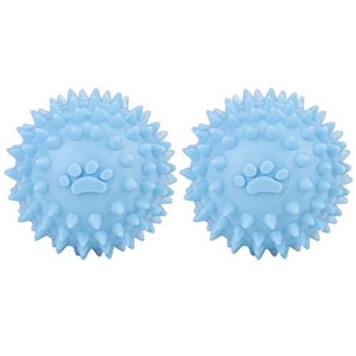 Kauspielzeug für Hunde 2 Teile/Satz Hundespielzeug Bälle Bissfeste Gummi Pet Sound Spielzeug Hund Kauen Hund Spielen Bälle Haustierspielzeug (Color : Blue) von BUUNHI